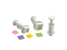Set 3 cortantes expulsores cuadrados 